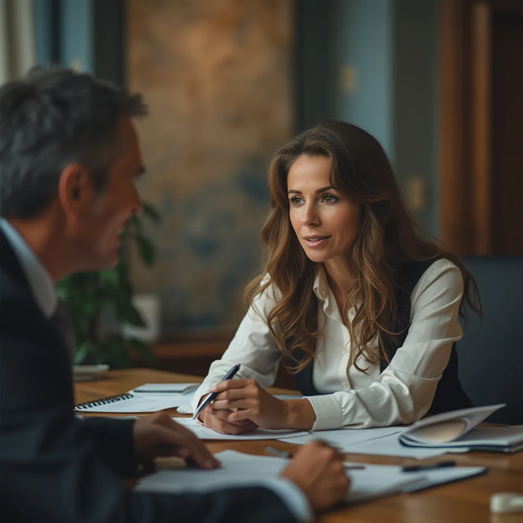 Consultant présentant une stratégie à des clients