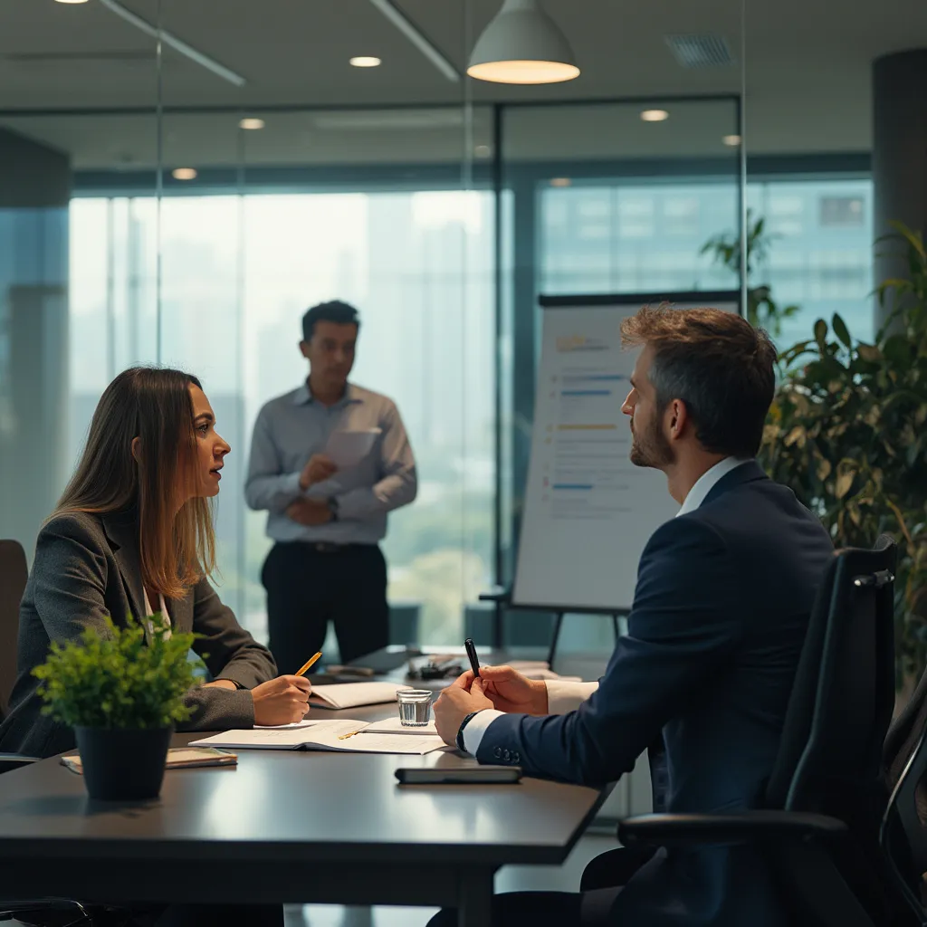 Espace de travail moderne et collaboratif