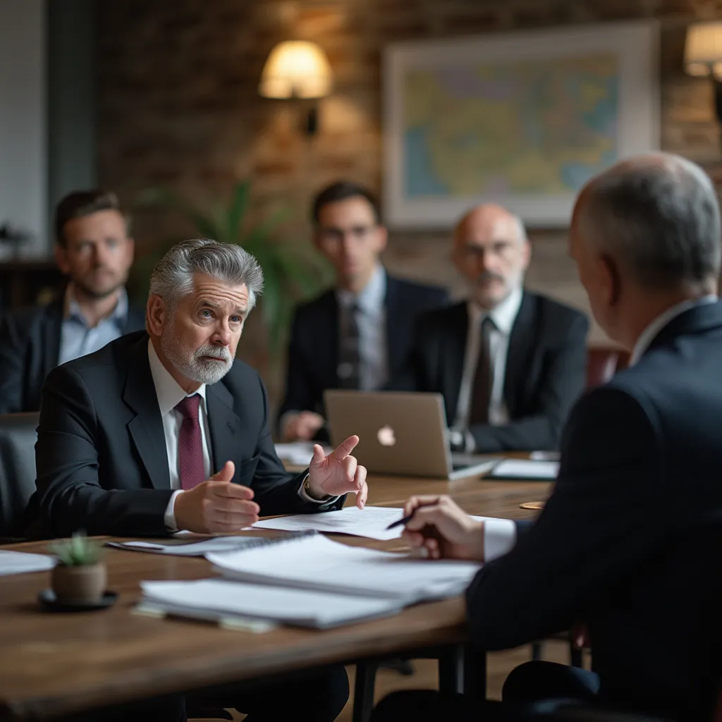 Équipe de fondateurs discutant des plans stratégiques